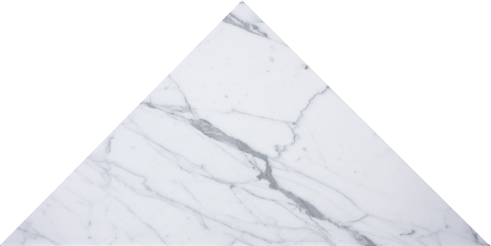 [ULA159] CARRARA WHITE MARMOR TRIANGLE 40X56X1 